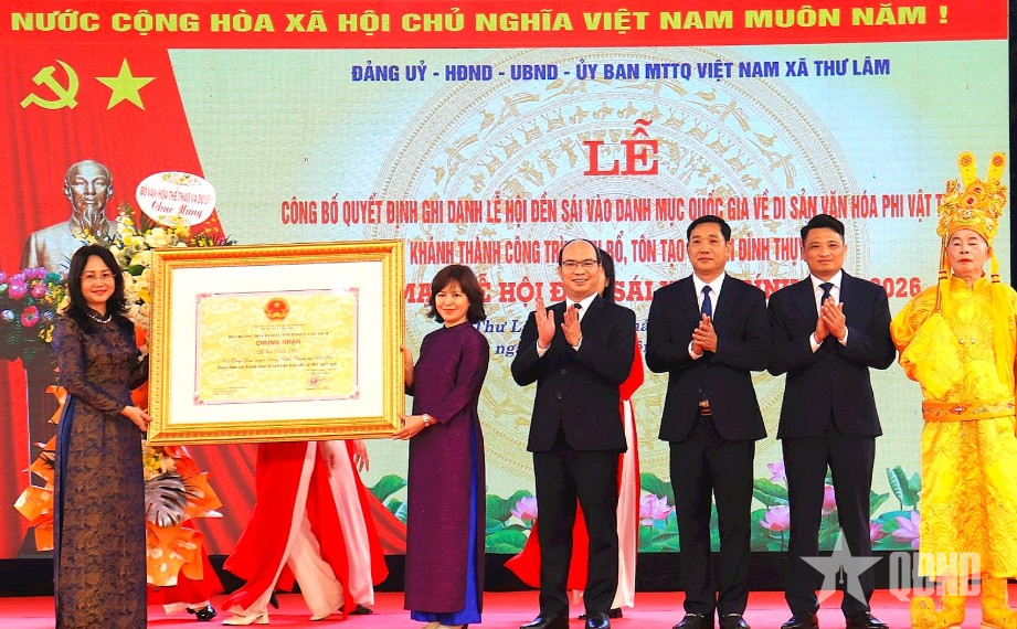 Công nhận Lễ hội đền Sái là Di sản quốc gia